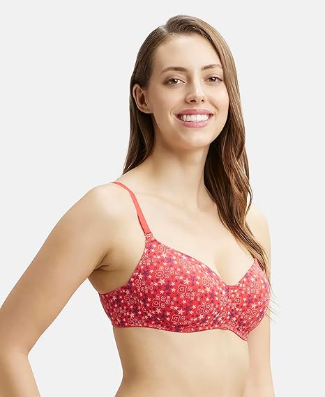 Jockey Women’s Cotton Non-Wired Padded Wirefree Bra – Comfortable Everyday Fit